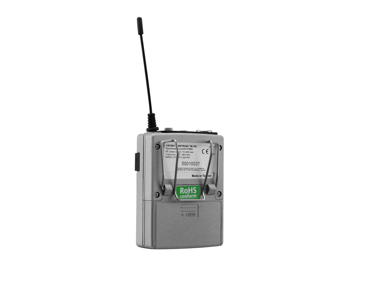 Omnitronic TM-105 Taschensenderset XLR WAMS-05 – Ansicht 3