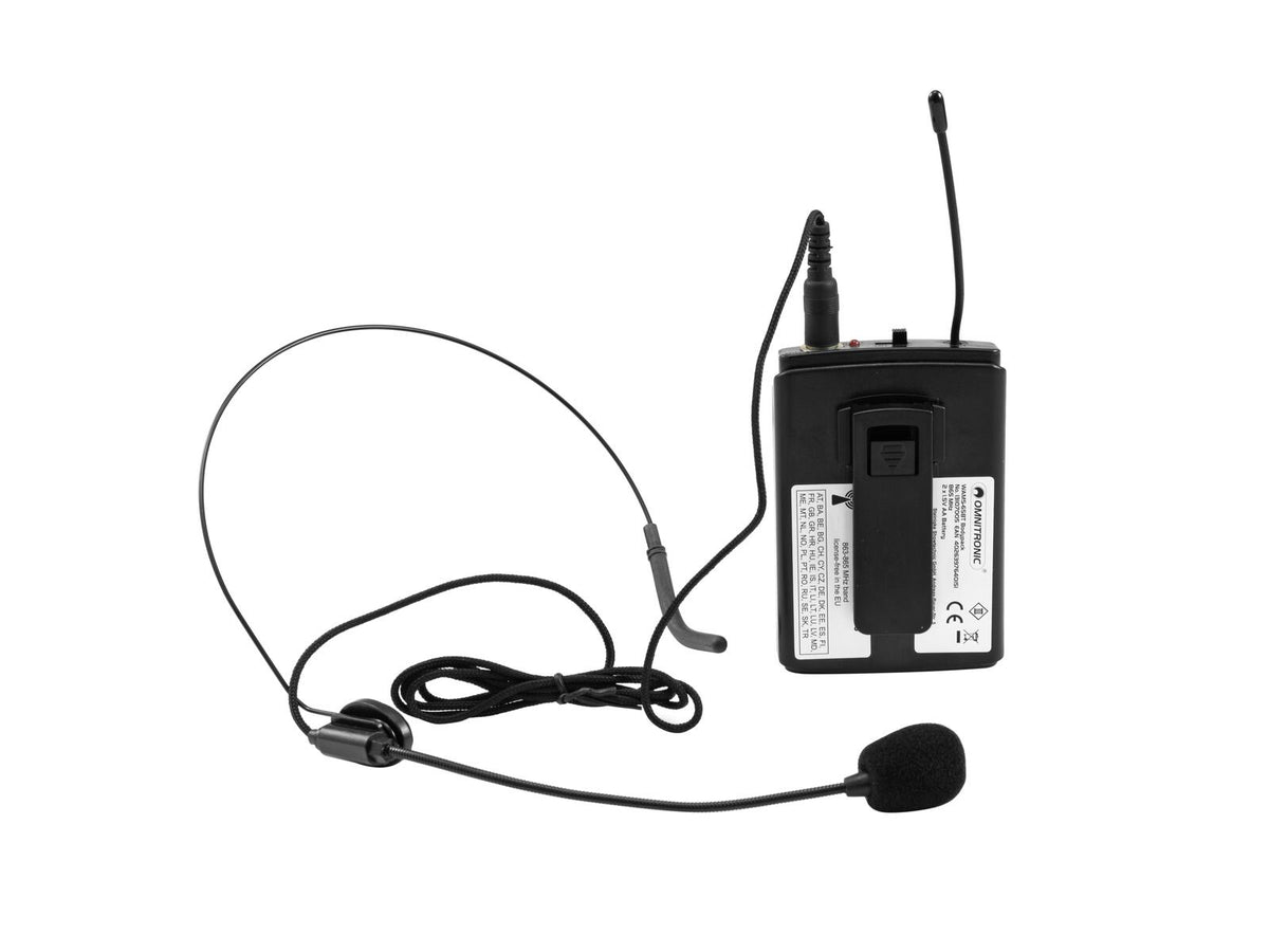 Omnitronic WAMS-65BT Taschensender inkl. Headset – Ansicht 2
