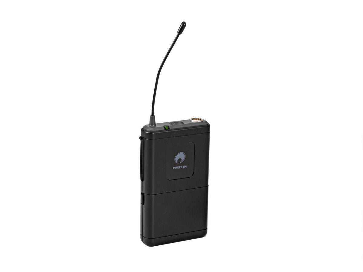 Omnitronic PORTY-8A Taschensender + Kopfbügelmikrofon 863,1MHz – Ansicht 5