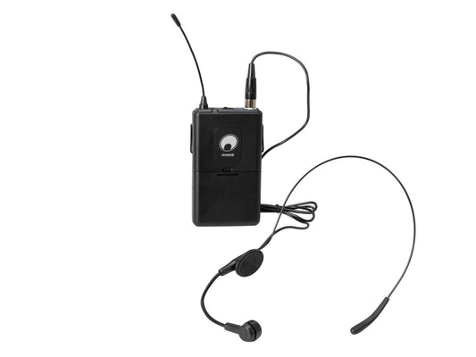 Omnitronic WAMS-12 Taschensender inkl. Kopfbügelmikrofon 865MHz