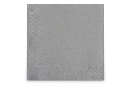 Funny Tafelserviette farbig, 3-lagig, 40 x 40 cm, 1/4-Falz, grau, 4 x 250 Stück