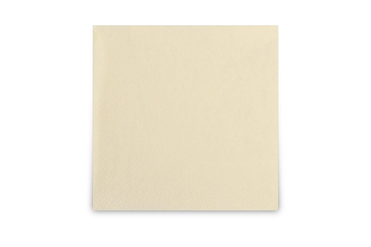 Funny Servietten, 2-lagig, 24 x 24 cm, 1/4-Falz, creme, 12 x 300 Stück