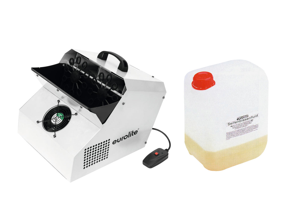 Eurolite Set SD-201 DMX Seifenblasenmaschine + Seifenblasenkonzentrat für 5l