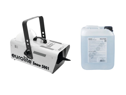 Eurolite Set Snow 5001 Schneemaschine + Schneefluid 5l