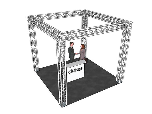 Alutruss Traversenset QUADLOCK 6082 Quadrat 4x4x3,5m (BxTxH)