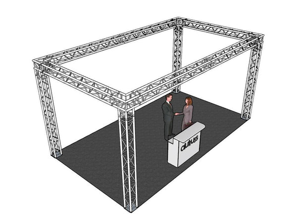 Alutruss Traversenset QUADLOCK 6082 Rechteck 7x4x3,5m (BxTxH)
