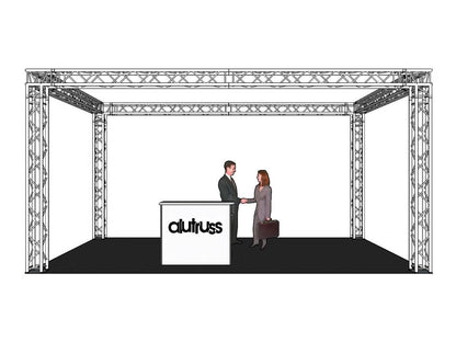 Alutruss Traversenset QUADLOCK 6082 Rechteck 7x4x3,5m (BxTxH) – Ansicht 3