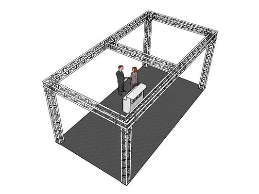 Alutruss Traversenset QUADLOCK 6082 Rechteck 7,71x4x3,5m (BxTxH)