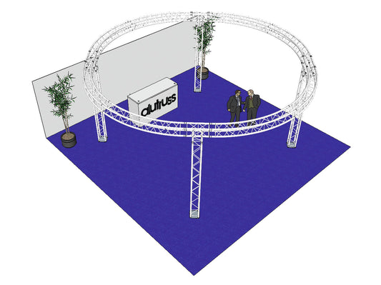 Alutruss Traversenset QUADLOCK 6082 Kreis 6,6x3,5m