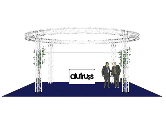 Alutruss Traversenset QUADLOCK 6082 Kreis 6,6x3,5m – Ansicht 2