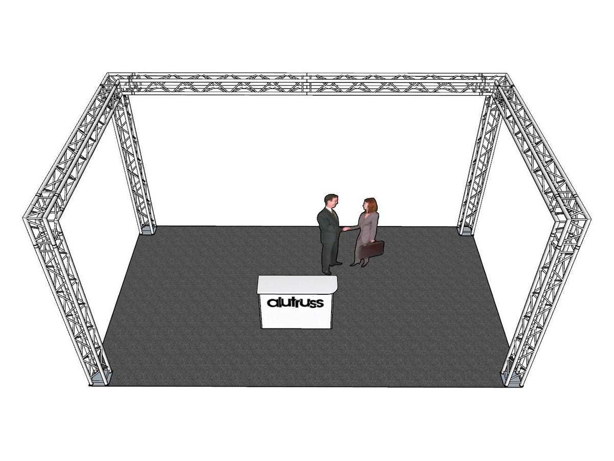 Alutruss Traversenset QUADLOCK 6082 U-Form 7x4x3,5m (BxTxH) – Ansicht 2