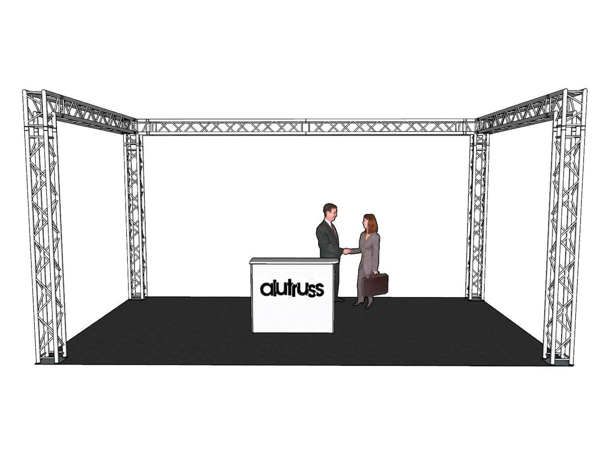 Alutruss Traversenset QUADLOCK 6082 U-Form 7x4x3,5m (BxTxH) – Ansicht 3