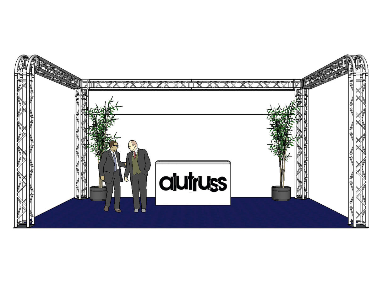 Alutruss Traversenset QUADLOCK 6082R U-Form 7x4x3,5m (BxTxH) – Ansicht 2