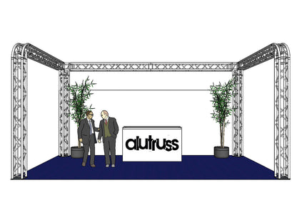 Alutruss Traversenset QUADLOCK 6082R U-Form 7x4x3,5m (BxTxH) – Ansicht 2