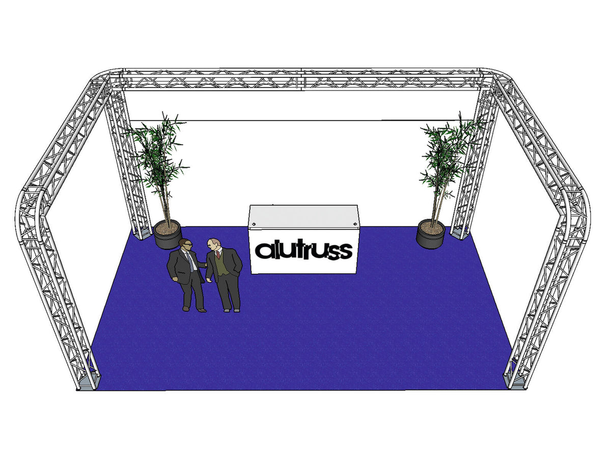 Alutruss Traversenset QUADLOCK 6082R U-Form 7x4x3,5m (BxTxH) – Ansicht 3