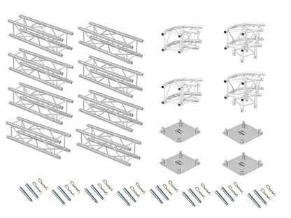 Alutruss Traversenset QUADLOCK 6082R U-Form 7x4x3,5m (BxTxH) – Ansicht 4