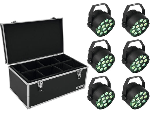 Eurolite Set 6x LED PARty TCL Spot + Case TDV-1