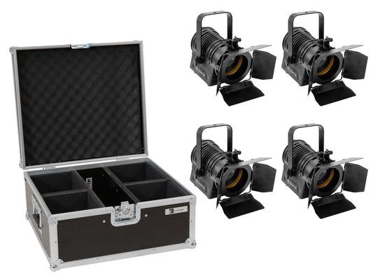 Eurolite Set 4x AKKU THA-20PC TRC Theater-Spot sw + Case