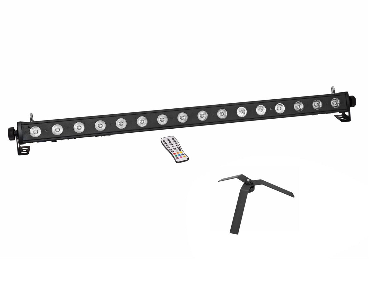 Eurolite Set LED PIX-16 QCL Leiste + FS-4 Floorstand, Stahl, schwarz