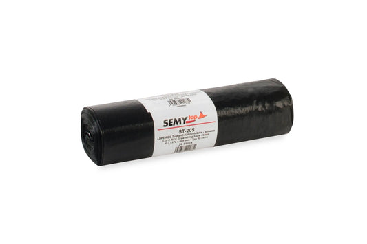 SemyTop LDPE-Regenerat Zugbandsäcke, schwarz, Typ 60extra, 35 l, 570 x 600 mm, 400 Stück