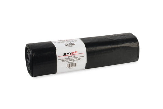 SemyTop LDPE-Regenerat Zugband-Kehrichtsäcke, schwarz, Typ 100, 110 l, 720 x 1.000 mm, 120 Stück