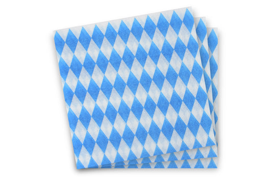 Funny Prägeservietten "Bayerische Raute", 1-lagig, 32 x 32 cm, 1/4-Falz, 10 x 400 Stück