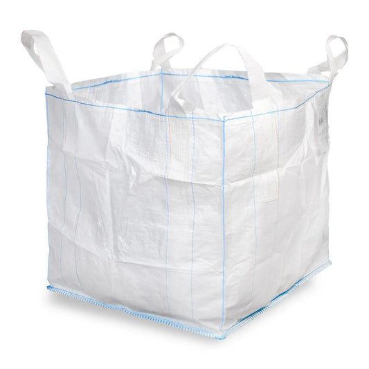 SemyTop PP Big Bag, weiß, 90x90x90 cm, SWL 1000kg, SF 5:1, 4 Hebeschlaufen