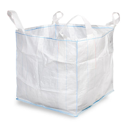 SemyTop PP Big Bag, weiß, 90x90x90cm, SWL 1500kg, SF 5:1, 4 Hebeschlaufen