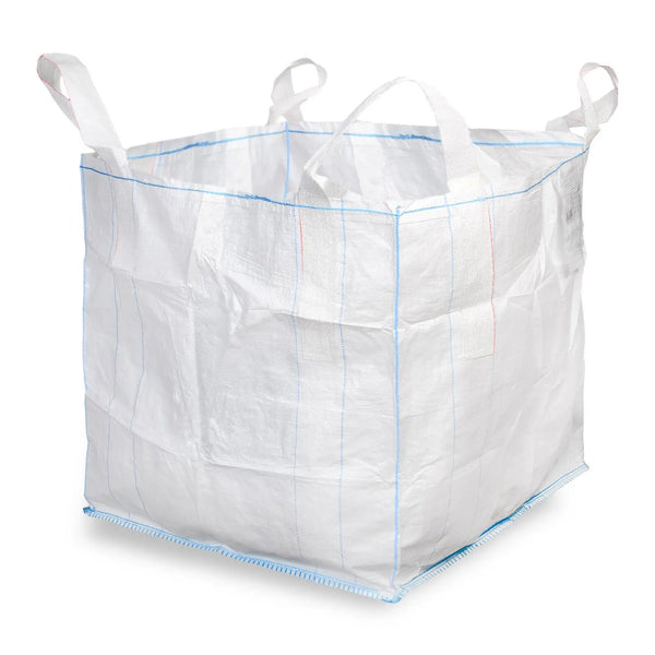 SemyTop PP Big Bag, weiß, 90x90x90cm, SWL 1500kg, SF 5:1, 4 Hebeschlaufen