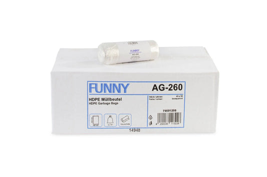 Funny HDPE Müllbeutel, natur, 18 l, 450 x 520 mm, 2.000 Stück