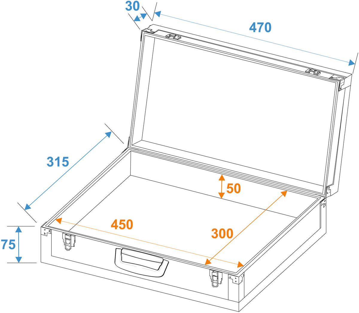 Dimavery Effector-Case groß – Ansicht 2
