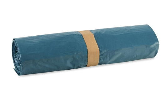 Funny LDPE-Regenerat Müllsäcke, blau, Typ 60 extra, 160 l, 600+300 x 1.100 mm, 250 Stück