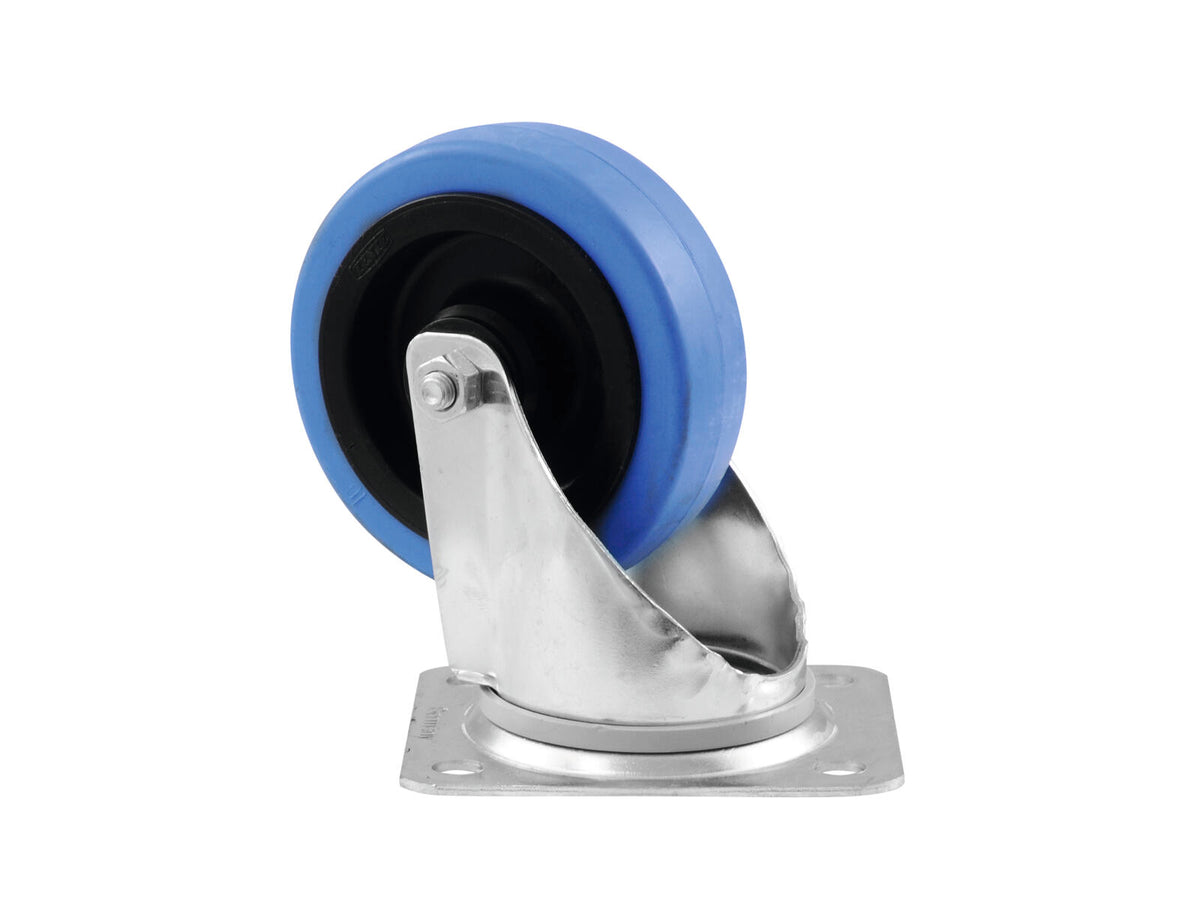 Roadinger Lenkrolle 100mm BLUE WHEEL hellblau – Ansicht 2