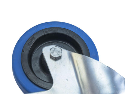 Roadinger Lenkrolle 100mm BLUE WHEEL hellblau – Ansicht 3