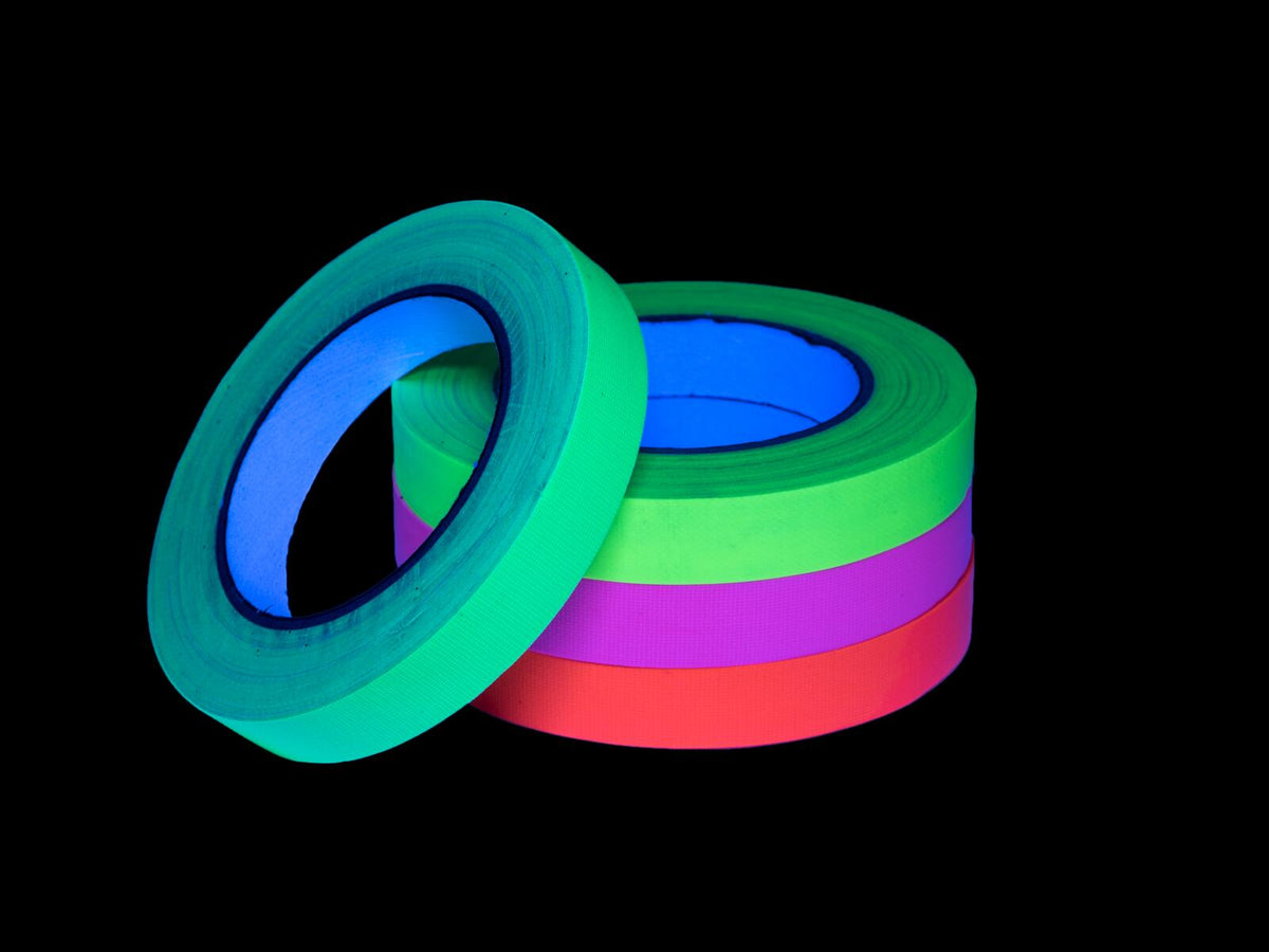 Gaffa Tape 19mm x 25m neongelb UV-aktiv – Ansicht 3