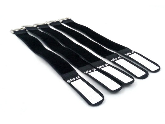 Gafer.pl Kabelbinder Klettverschluss 25x260mm 5er Pack sw – Ansicht 2