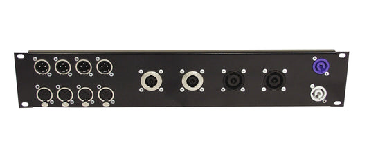 Omnitronic Frontplatte Z-19 8x D-Type/4xNL8/T 2HE – Ansicht 2