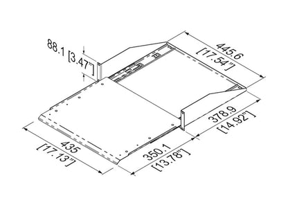 Penn Elcom Rackboden 2HE ausziehbar – Ansicht 6