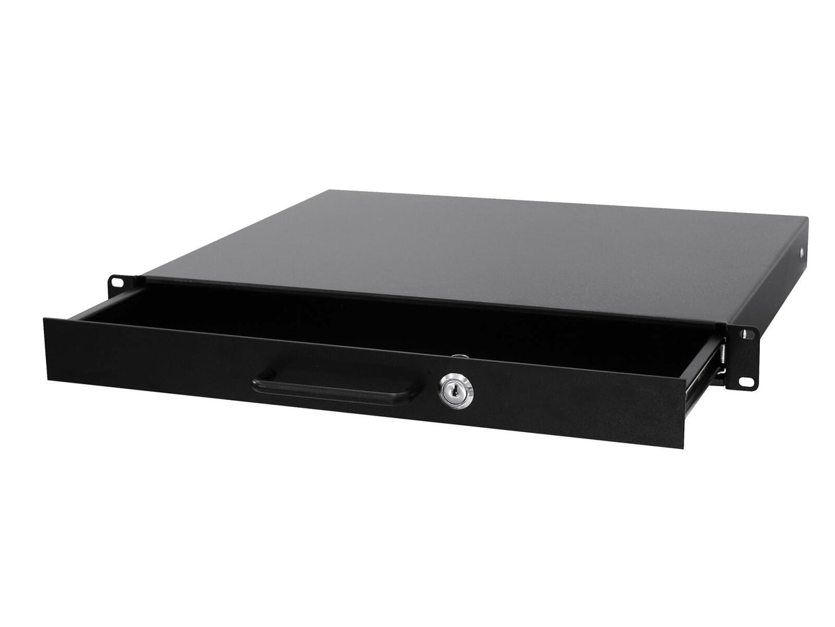 Omnitronic Rackschublade mit Schloss 1HE – Ansicht 2