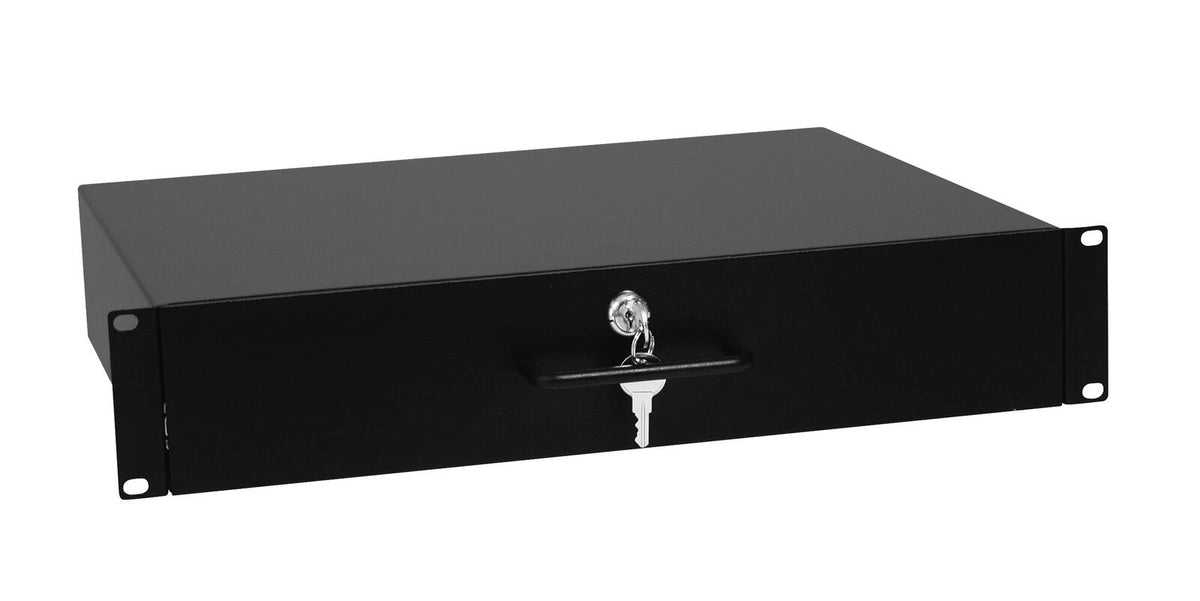 Omnitronic Rackschublade mit Schloss 2HE – Ansicht 2