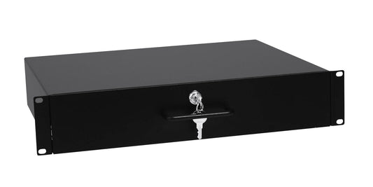 Omnitronic Rackschublade mit Schloss 2HE – Ansicht 2