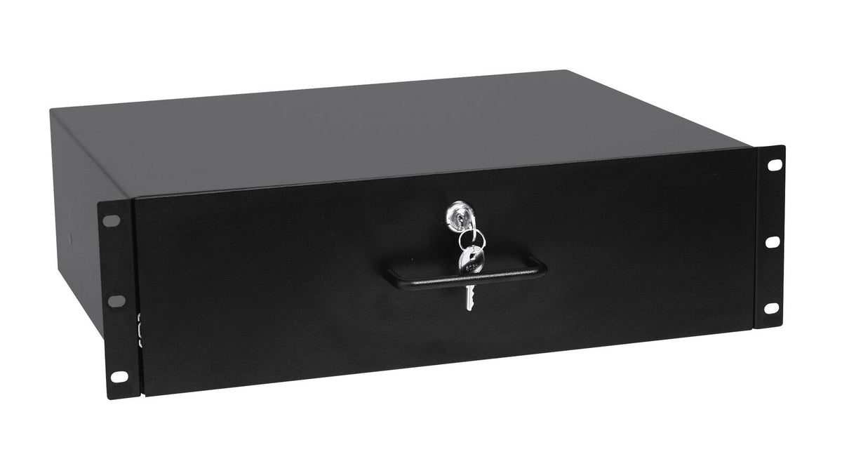 Omnitronic Rackschublade mit Schloss 3HE – Ansicht 2