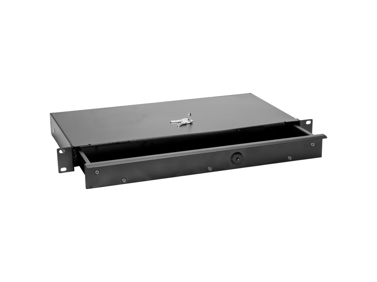 Omnitronic KE-1 Rackschublade mit Schloss 1HE – Ansicht 2