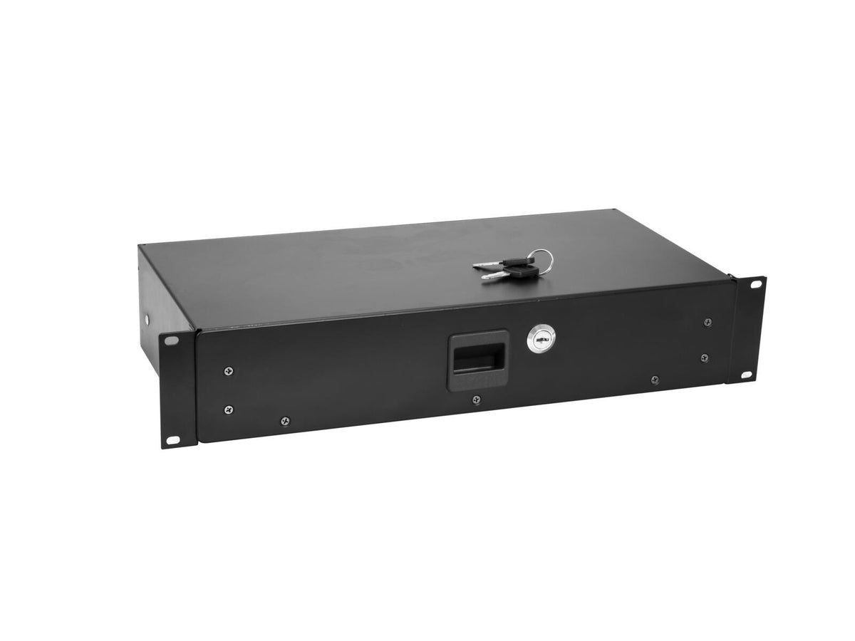Omnitronic SN-2 Rackschublade mit Schloss 2HE – Ansicht 3