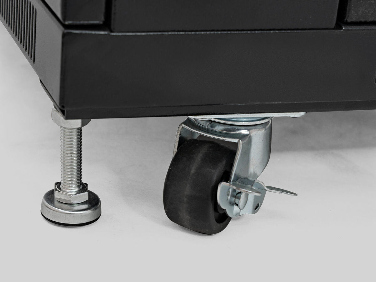 Roadinger SSC-32 Stahlschrank mit Glastür 32HE – Ansicht 4