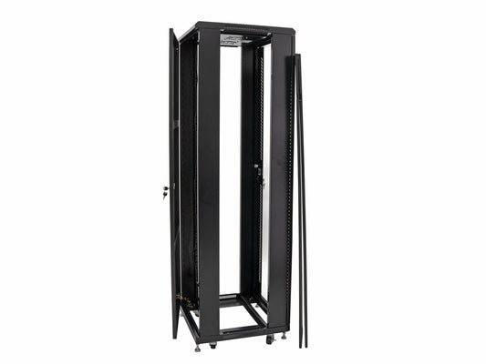 Roadinger SSC-40 Stahlschrank mit Glastür 40HE – Ansicht 2