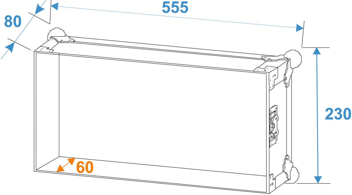 Roadinger Rack PRO 4HE 45cm – Ansicht 5