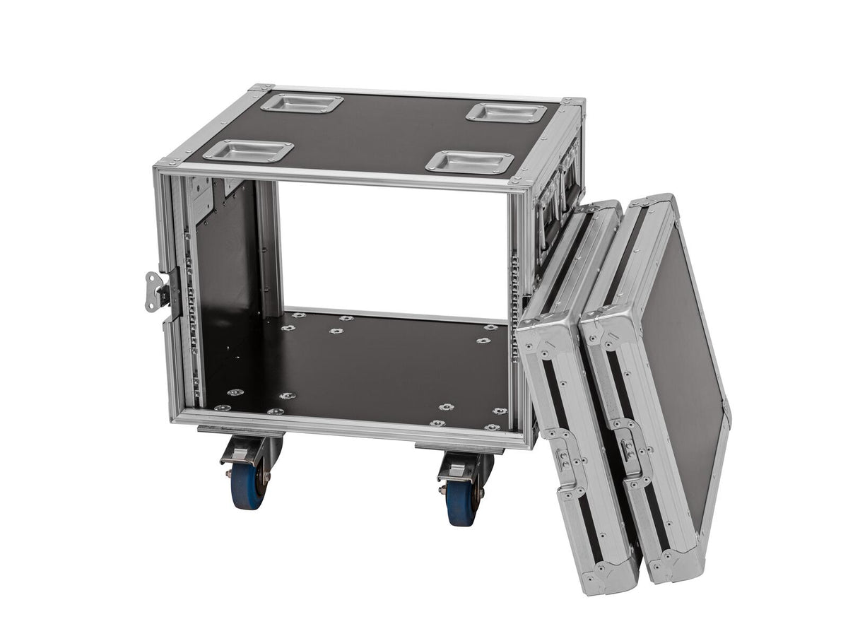 Roadinger Rack PRO 8HE 45cm mit Rollen – Ansicht 3