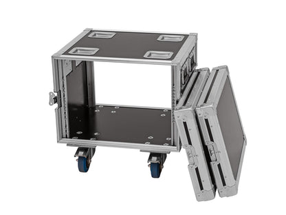 Roadinger Rack PRO 8HE 45cm mit Rollen – Ansicht 3