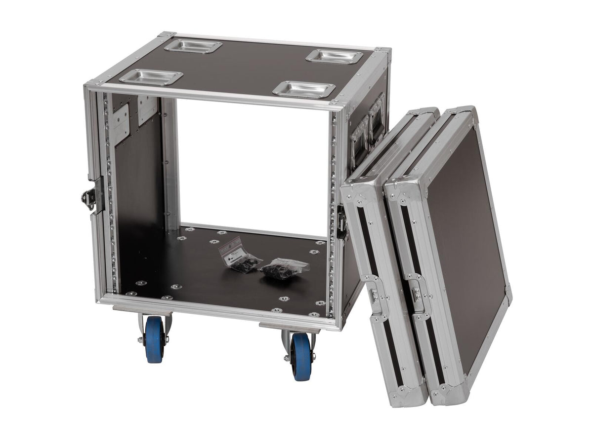 Roadinger Rack PRO 10HE 45cm mit Rollen – Ansicht 5